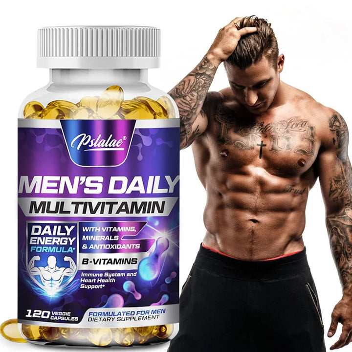 Men's Multivitamin Supplement - Supports Men's Multivitamin with Vitamins A, C, D, E & B12, Zinc, Calcium, Magnesium and More